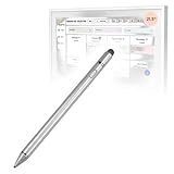 BoxWave Stylus Pen Compatible with DASFIWO Digital Calendar (21.5 in) - AccuPoint Active Stylus, Electronic Stylus with Ultra Fine Tip - Metallic Silver