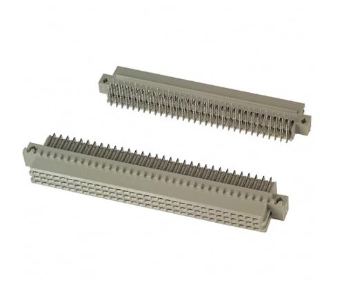 Pack of 2 5650461-4 Connector 96 Position Din Connector Receptacle, Female Sockets Gold Through Hole, Right Angle