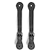 Hide & Drink, Sturdy Durable Leather Single Spur Straps (2 Pieces), Cowboy Outfit Boots, Rodeo, Western, Equipment, Classic Vintage Style, Handmade (Charcoal Black)
