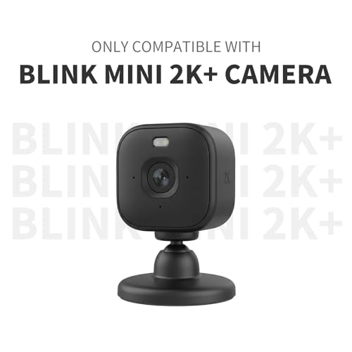 Image of Blink Mini 2K Camera Adhesive Wall Mount Bracket, Strong Adhesive Durable Camera Mount Stand for Blink Mini Indoor Camera, No Drill, No Screws, Decorate Damage-Free, Easy to Install (Black)