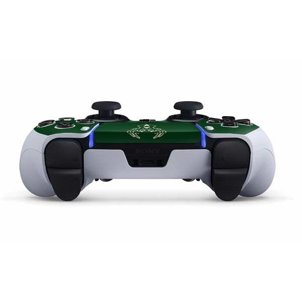 Skinit Decal Gaming Skin Compatible with PS5 DualSense Edge Pro Controller - Officially Licensed NBA Milwaukee Bucks Large Logo Design
