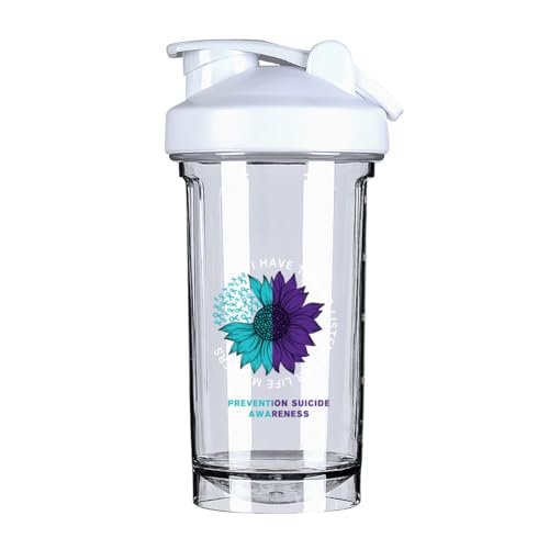 I Have Time To Listen Your Life Matters Prevention Suicide Awareness 18 Ounce Shaker Bottle Drink Mixer Leak-proof Pre Workout Protein Shakes Meal Replacement Shakes Bottles 500ML/18 Oz White