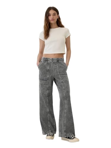 Image of Gap Women's Wide Leg Pull on Utility Pant