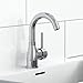 Produktbild EISL Waschtischarmatur FUTURA, energiesparende Waschbeckenarmatur, 360° schwenkbarer Wasserhahn Bad, Einhebelmischer NI075FUTCR, Chrom