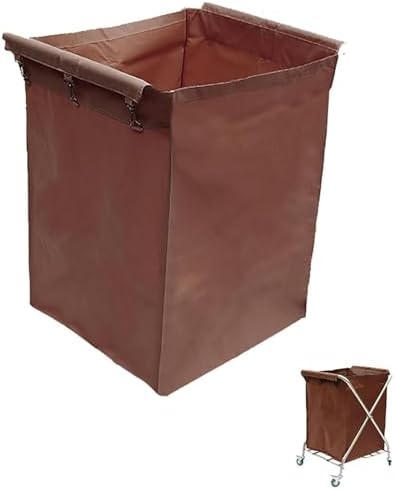 Detachable Oxford Cloth Replacement Liner Bag for Laundry Cart, Durable Storage Bags with Hook for Rolling Laundry Basket, Ideal for Easy Organization and Transport