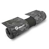 NEALFIT Barbell Squat Pad with Thick Nylon Padding, Hip Thrust Pad for Squats, Lunges, Neck Shoulder Squat Pad for Olympic or Standard Bars (Camo)