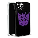 Transformers Decepticon Symbol Protective Slim Fit Plastic Bumper Case Fits Apple iPhone 15