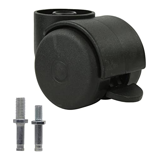 Stuhlrolle Kunststoff mit Gewindestift max. Traglast 150 kg mit Bremse 1 Stück