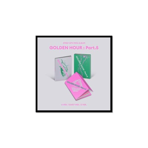 ATEEZ GOLDEN HOUR : Part.5 [Photobook A + DIARY + Z 3 Ver Set] 14th Mini Album ATEEZ