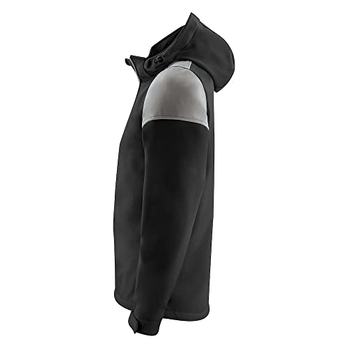 Veste softshell homme PRIME anthracite noir manteau mi-saison chaud taille L - 6
