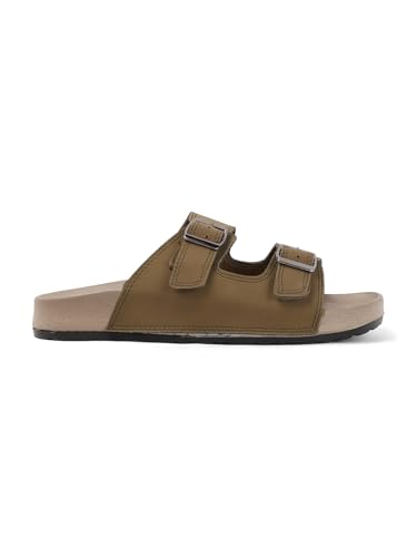 Image of Sukun mens Sukun Slb 10 Men's Stylish Dual-strap Buckle Sandals Sandal