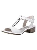 Absatzhöhe: 4 cm Jana Damen Sandalette 8-8-28322-26 100 weiß H-Weite Größe: 38 EU