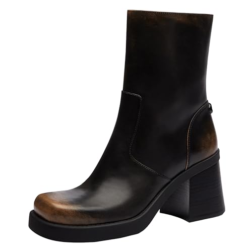 Coach Women's Sculpted C Loved Leather Bootie Fashion Boot, Black, 9