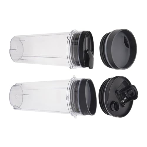 UN-2 Pzs Vaso 16 OZ con 4 Tapas para Licuadora Ninja miniatura 5