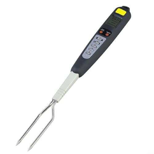 Food Meat Thermometer with Probe Fork Temperature BBQ Cooking Tool for Fish Beef Veal Lamb Pork Chicken Turkey Celsius Fahrenheit
