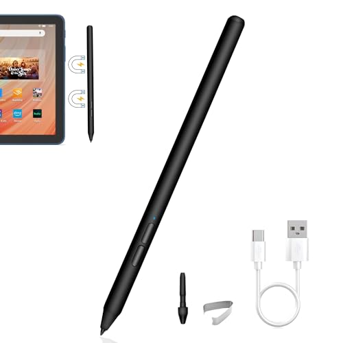 USI 2.0 Stylus Pen for Fire Max 11 (2023 Release) Stylus for Google Pixel Tablet Stylus Amazon Fire HD 10 (13th Gen 2023 Release) Chromebook Stylus Pen USB-C Fast Charging 4096 Levels Pressure