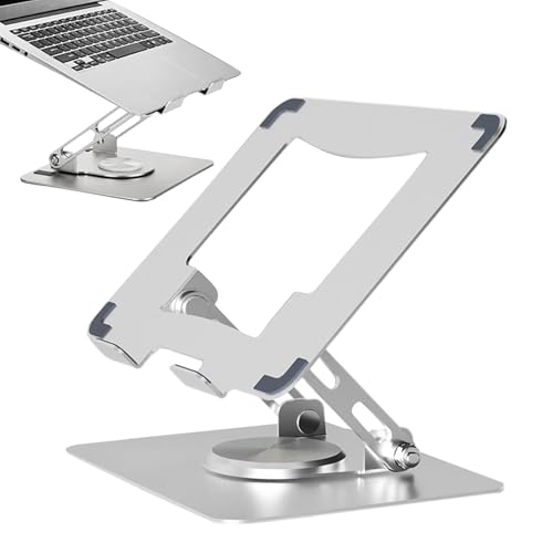 Elevador Para Portátil,Base Giratoria Para Tableta Y Portátil De 14 A 17.3 Pulgadas | Soporte De Ordenador Ajustable Para Hogar, Estudio, Aula, Sala De Estar, Viaje, Lugar De Trabajo, Escritorio
