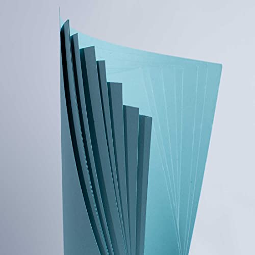 House of Card & Paper A2 210 GSM Coloured Card - Pastel Blue (Pack of 25 Sheets), A2 Size 420 x594mm - Image 2