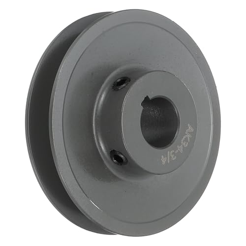 Poulie fonte uxcell AK34 alésage 3/4" pour remplacer une poulie de moteur usée