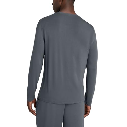 Image of Tommy John Men's Second Skin Modal Long Sleeve Henley Sleep Top