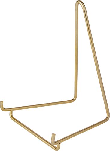 Bard's Gold-Toned Wire Easel Stand, 6" H X 4" W X 4" D #TOP26