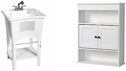 Zenna Home utility sink and wall cabinet set