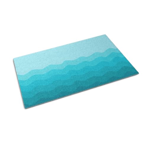Paillasson 60x40cm tapis résistant de propreté maison Tulup géométrique