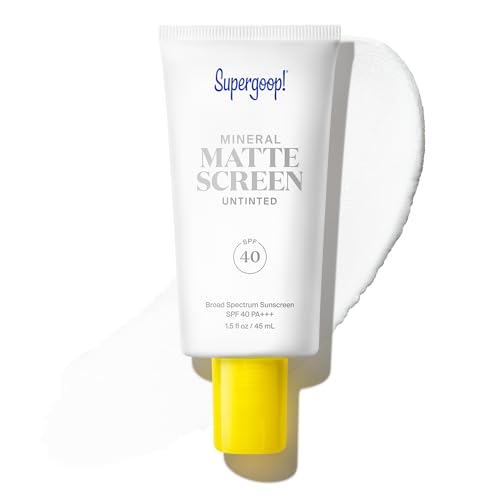 Supergoop! Mineral Mattescreen (SPF 40) - 45 mL - Mineral, Oil-Free Broad Spectrum Sunscreen...