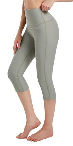 Image of Ubestyle UPF 50+ High Waist Women's Yoga Capri Leggings Swimming Tights Sun Protective