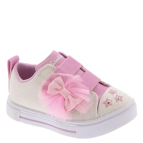 Basket lumineuse Skechers Twinkle Toes blanche et rose fille 39