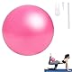 Keratobleem Kleiner Pilates Ball, Gymnastikball Klein,25 cm Rutschfester Fitnessball,mit aufblasbarem Strohhalm,Weicher Yoga Ball für Bauch und Schultertraining Balance Sport Pilates-Rosa