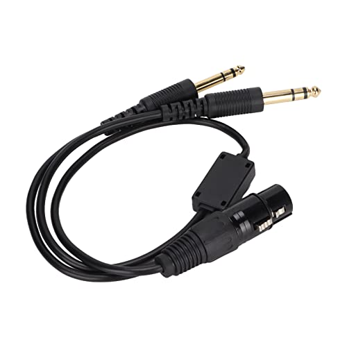 Adaptador Cable XLR a Doble Conector GA para Auriculares miniatura 3
