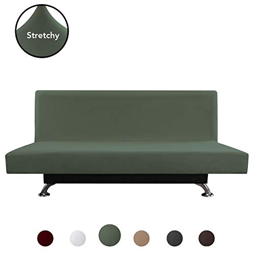 PureFit Super Stretch Armless Chair Sofa Slipcover – Spandex Non Slip Soft Couch