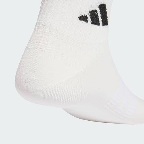 adidas Unisex adulto THIN&LIGHT SPORTSWEAR ANKLE SOCKS 3 PAIR PACK, white/white/black, 40-42 - imagen 2