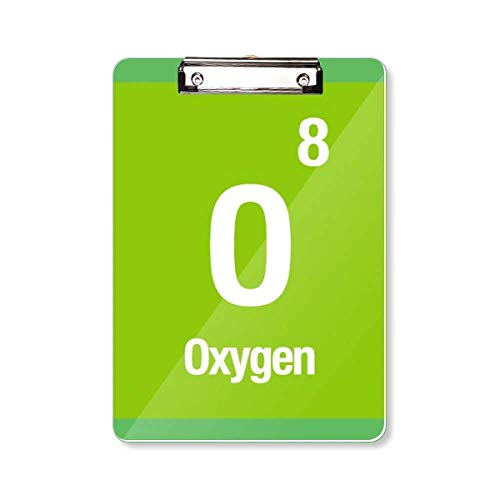 Presse-papiers A4 Oxygène Élément Chimique Science pour bureau