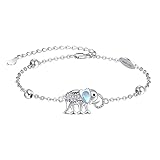 Palpitate Pulseras para mujeres y niñas, pulseras de plata de ley 925, regalos de joyería para mujeres, mamá, esposa, niñas, cadena ajustable de 7 pulgadas + 2 pulgadas, plata de ley, sin piedras