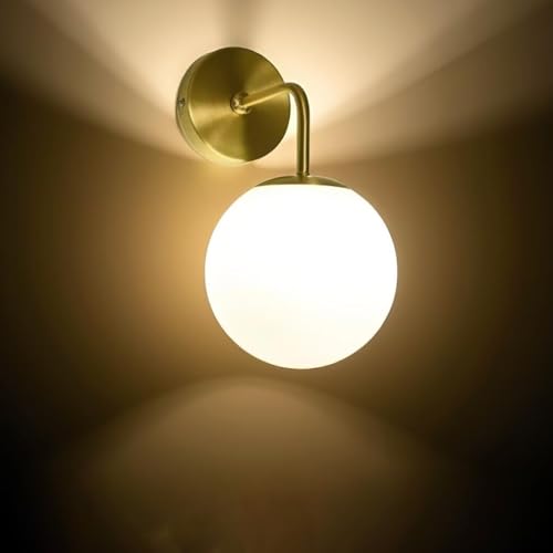 Image of Areezo Wall Lights for Living Room Decoration, Wall Lamps for Bedroom, Diwali Home Decoration Items /Bedside /Mirror Side lamp (Up & Down Lighting), Gold Electroplating(Pack of 1P)(Without Bulb)