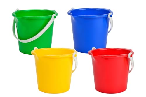 Simba Schnabel-Eimer – Sandeimer für Kinder, zufällige Farbauswahl, mit Schnabel-Ausguss, Robustes Kunststoffspielzeug, Sandspielzeug Strand und Garten, 2 Liter, 16 cm, ab 1 Jahr