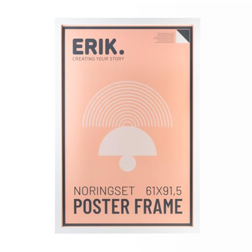 Grupo Erik Bilderrahmen 61 x 91,5 cm - Fotorahmen Bilderhalter - Bilderrahmen Weiß aus MDF Holz Rahmen Deko