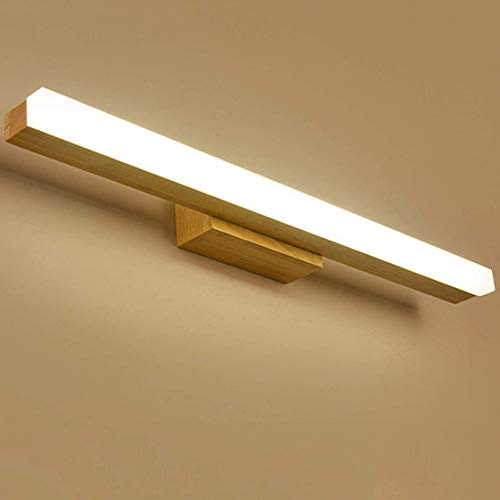 Lampe de Miroir Salle de Bain Noire LED avec Diffusion Anti-Éblouissement Chaud