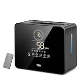 加湿器 大容量 9L【2025年冬モデル&AI知能恒湿&5重除菌】超音波式 加湿器 卓上 ハイブリッド式 アロマ対応 上から注水 最大加湿量600ml/h マイナスイオン 空気清浄 銀イオン抗菌 6段階加湿量調節 加熱式 100℃高温除菌 吹出口360°自由回転 入/切タイマー 20dB静音 チャイルドロック 節電対策 乾燥/花粉対策 寝室/リビング/オフィス/観葉植物向け リモコン付き