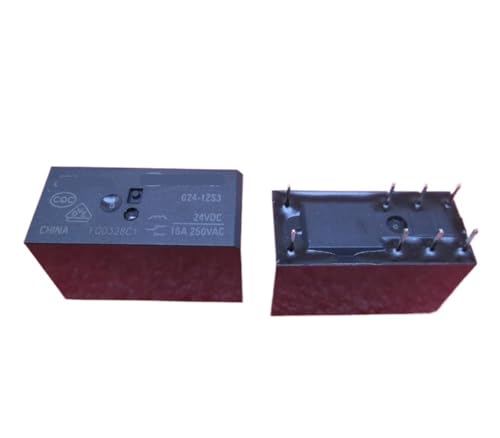 Relais HF115F-024-1ZS3 24V CC 16A PIN8 anti-surchauffe pour circuit de puissance (2 pcs)