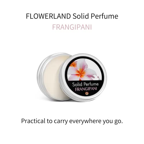 Flowerland Solid Perfume - Portable Pocket Balm Perfume Perfect For Travel Use - Natural Fragrance Parfum For Men And Women - Natural & Vegan - Frangipani (30Ml) #TOP2