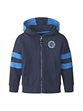 mit Streifen an den Ärmeln TOM TAILOR Jungen Strick & Sweatshirts Sweatjacke mit Streifen Dress Blue Blue,116/122
