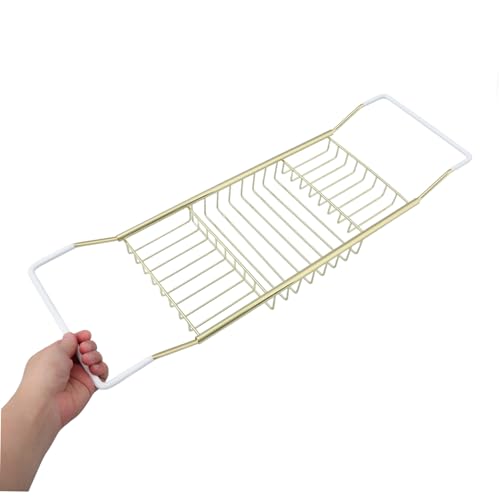 Étagère de bain extensible support antidérapante portable rangement pratique - 4