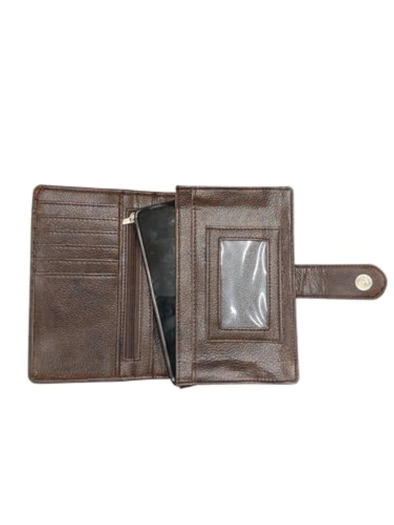 Tribal Print Passport Wallet, Vegan Leather, Blue