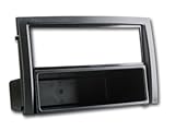  Radioblende für Skoda Fabia 2003-06 VW Polo 9N 2-DIN mit Fach schwarz Autoradio Blende Einbaurahmen