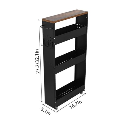 Étagère de cuisine mobile pour optimiser le salon et le bureau