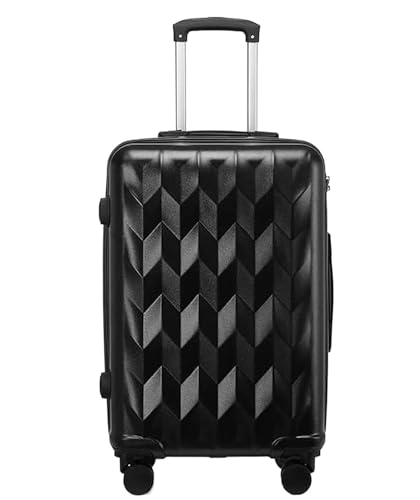 Luggage Travel Gear Suitcases With Wheels Luggage Durable Hard Edge Portable Combination Lock Suitcases(B,24 in)