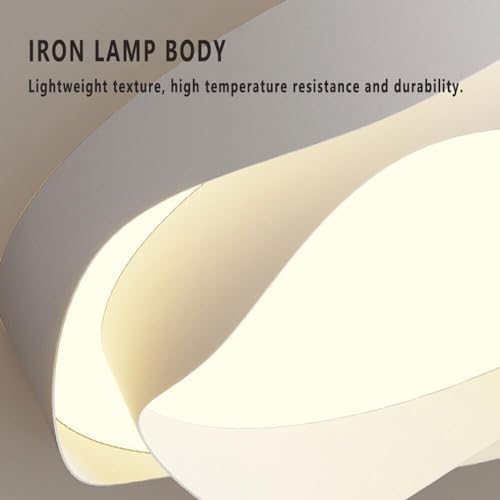 Plafonnier LED encastré à double couche lumineuse pour le salon - 7